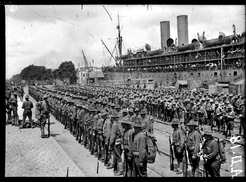 Arrivée des premiers Américains, 26 juin 1917 - Mises à feu 14-18